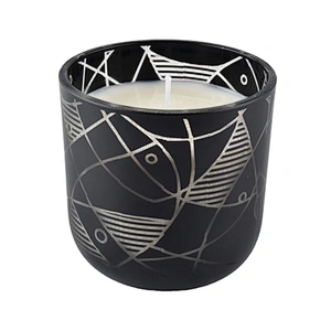 Sunny glassware black empty matte glass candle jars 10oz 20oz