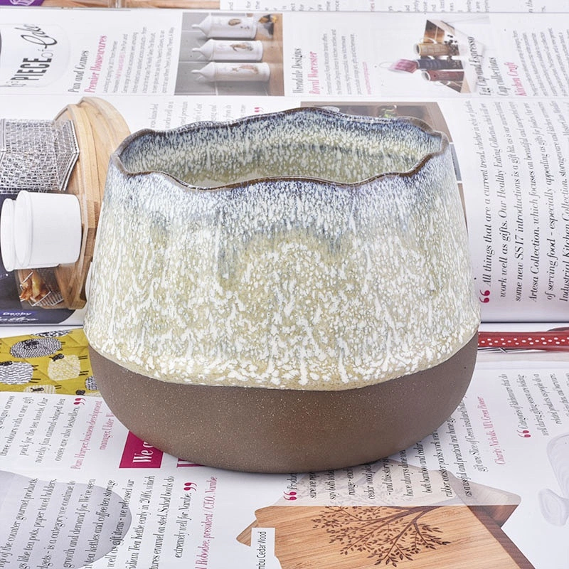 Matte ceramic candle holder scented candle tin party decoration