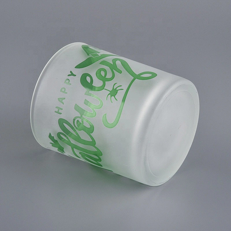 Sunny halloween matte custom candle glass jars wholesales