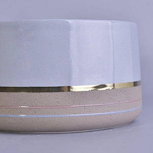 Sunny Custom decorative frosted large ceramic candle holder containers