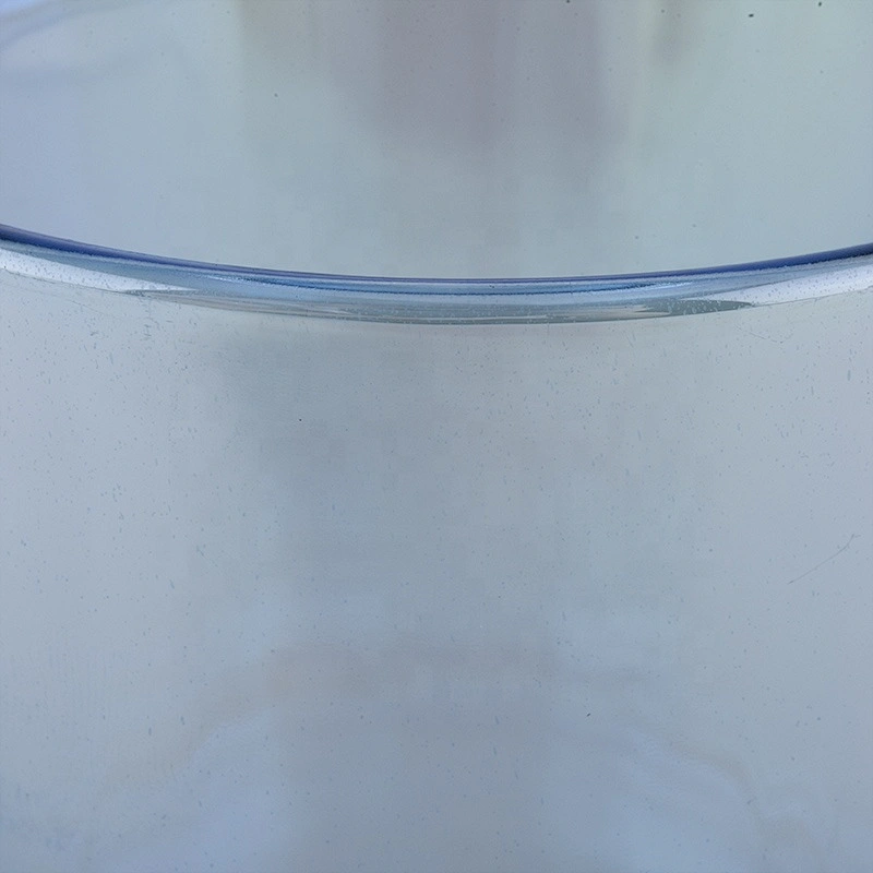 Factory price blue tealight clear glass candle jars holders 6oz 8oz 10oz
