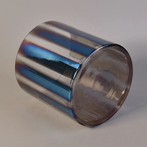 Transparent electroplating spraying church Glass Candle container votive candle Holder home Decorative use Wholesales