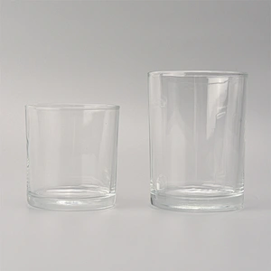 cylinder glass vessel for candles, 12 OZ candle jar
