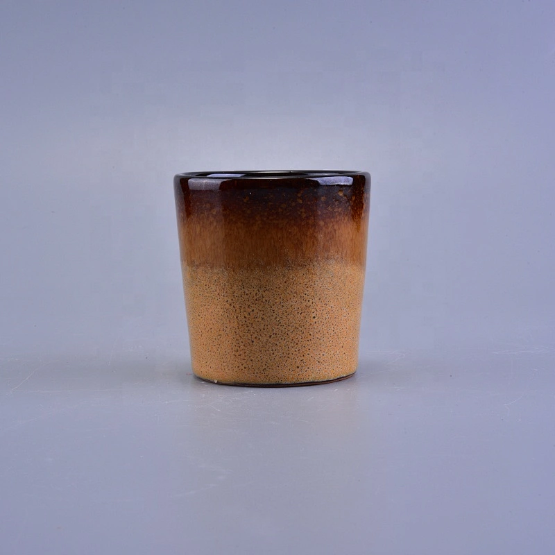 200ml Amber ceramic candle holder wholesales