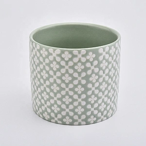500ml Unique flower ceramic tea light candle vessel home decor