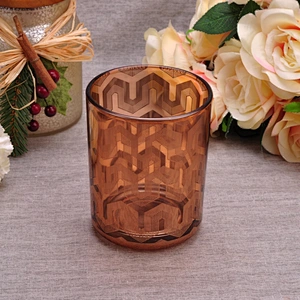 Wedding decoration menorah Glass candle holder 10oz 20oz