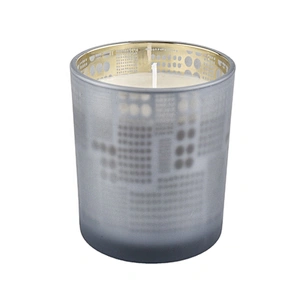 Sunny design luxury grey custom glass candle holders jars 10oz 20oz