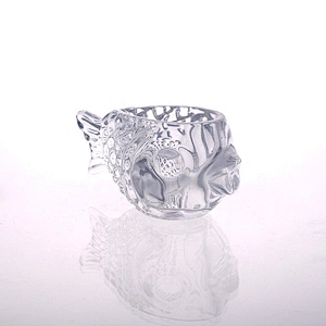 Fish Shape Glass Votive Candle Vessel Coastal Holder for Soy Wax Home Decor Wholesales