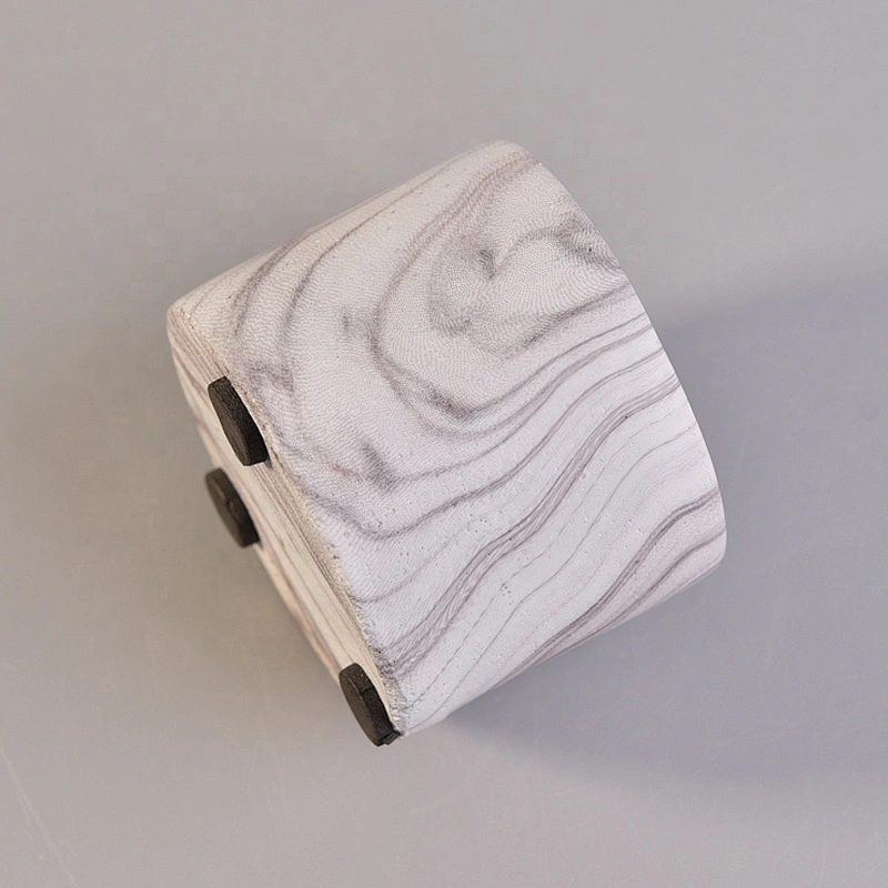 Cylinder cement candle vessel custom candle jar supplier