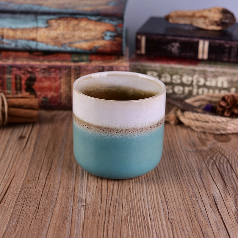 Cylinder ceramic votive candle container wholesales