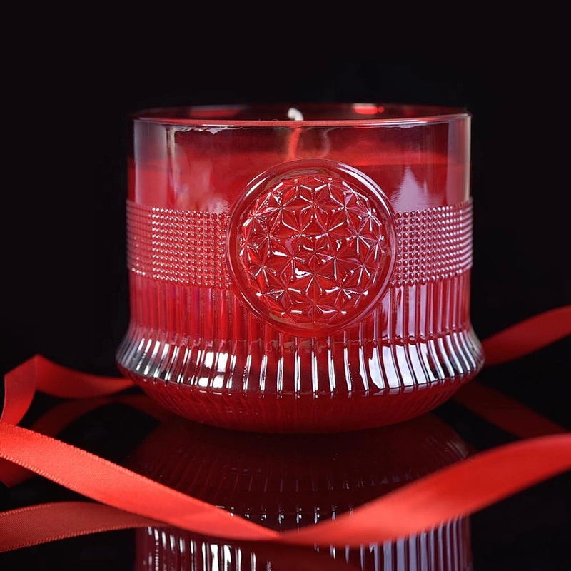 10oz Luxury custom diamond crystal glass candle jar bulk
