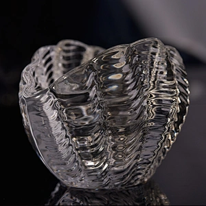 Seashell glass candle holders home decoration wholesale