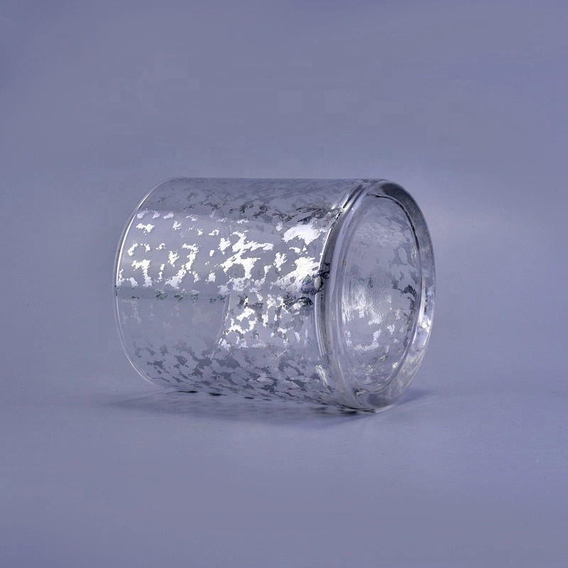 Metallic colored glass candle holders home decoration wholesale