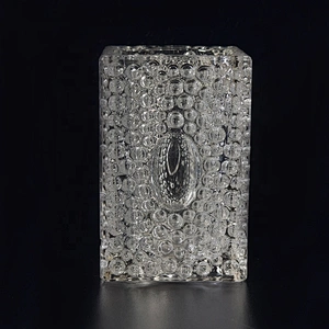 Customized Glass Candle container square candle tin home Decor supplier