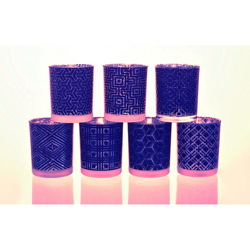 6oz Silver Mercury Glass Candle Holders Home Decor Wholesales