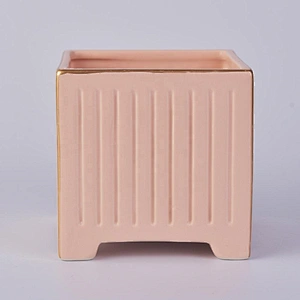 Christmas custom pink votive candle container ceramic