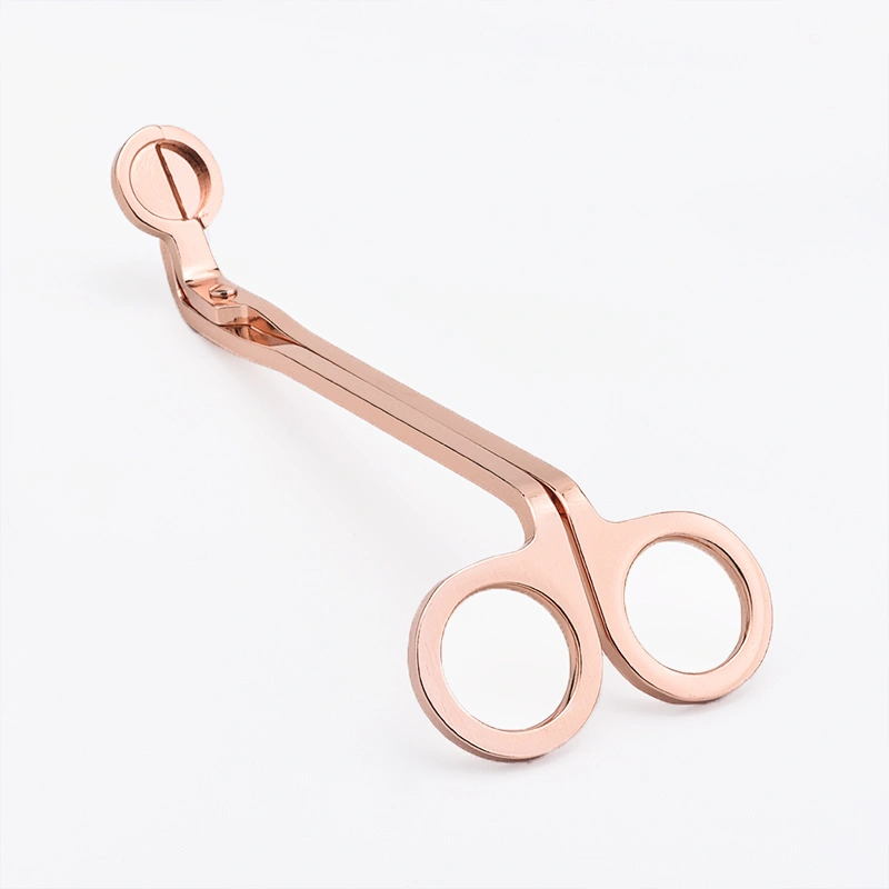 Customized  logo candle wick trimmer rose gold wick trimmer wholesale