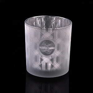 8oz 10oz Sunny Luxury white scented glass candle jar for home decor