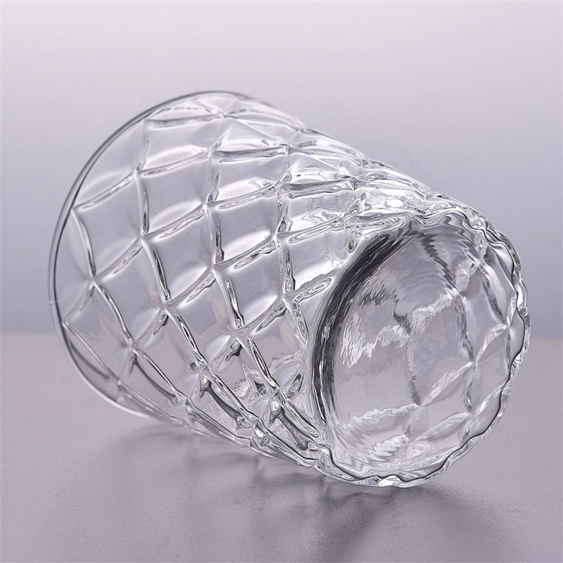 Empty spraying handmade candle vessel glass votive candle jar bedroom decor supplier
