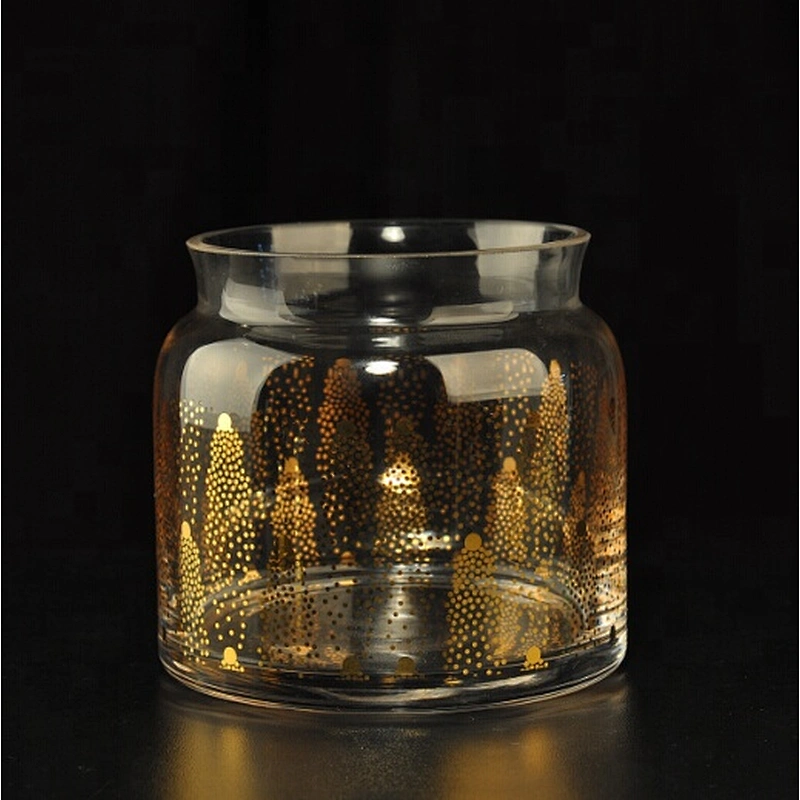 Wholesales large crystal empty luxury glass candle containers