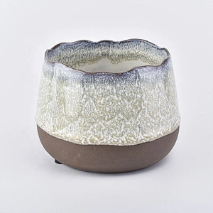 Matte ceramic candle holder scented candle tin party decoration