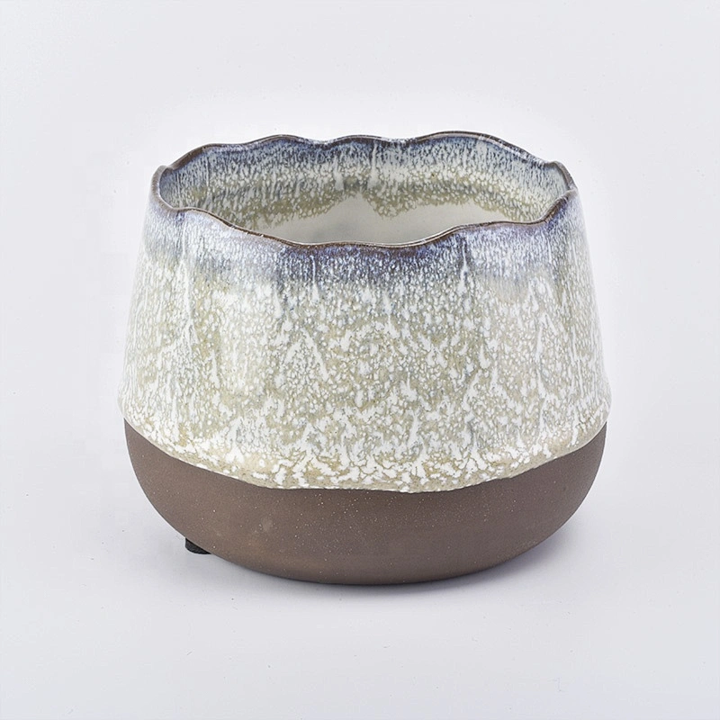 Matte ceramic candle holder scented candle tin party decoration