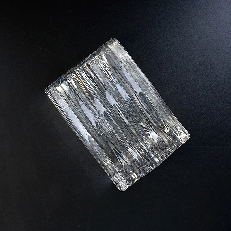 Square Glass Candle jar tealight candle Holder home Decor supply