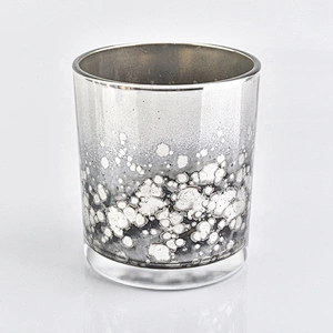 antique silver glass candle holder for home decor wholesale