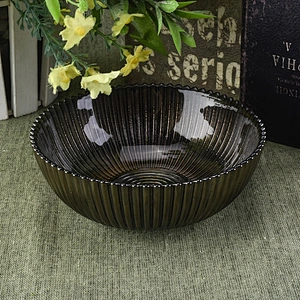 Black embossed candle bowl scented glass candle vessel supplier