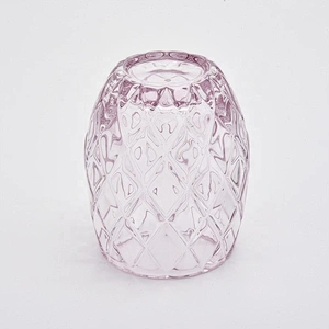 Clear customized votive candle bottles glass candleholder for wedding decor
