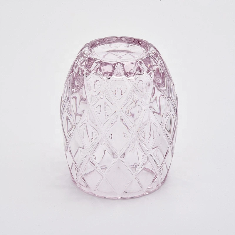 Clear customized votive candle bottles glass candleholder for wedding decor