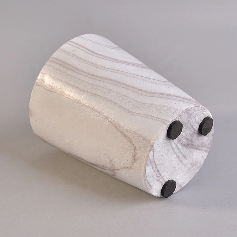 Hurricane concrete candle holder polymer clay candle jars wholesales