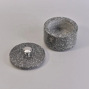 Vintage ceramic candle holder decorative with lid wholesales