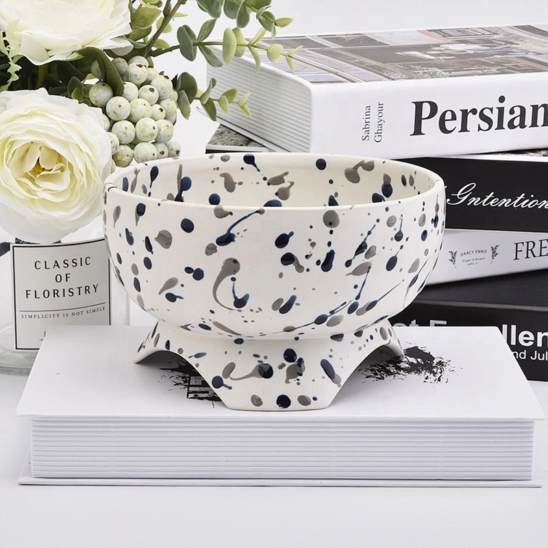 Handmade ceramic candle containers decorating filter candle holder in bulk