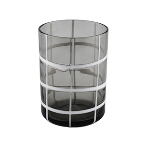 Factory price black tealight glass candle jars holders 8oz 10oz