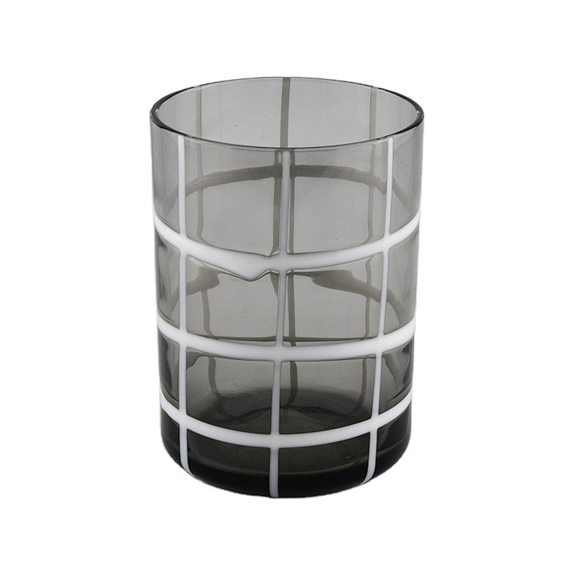 Factory price black tealight glass candle jars holders 8oz 10oz