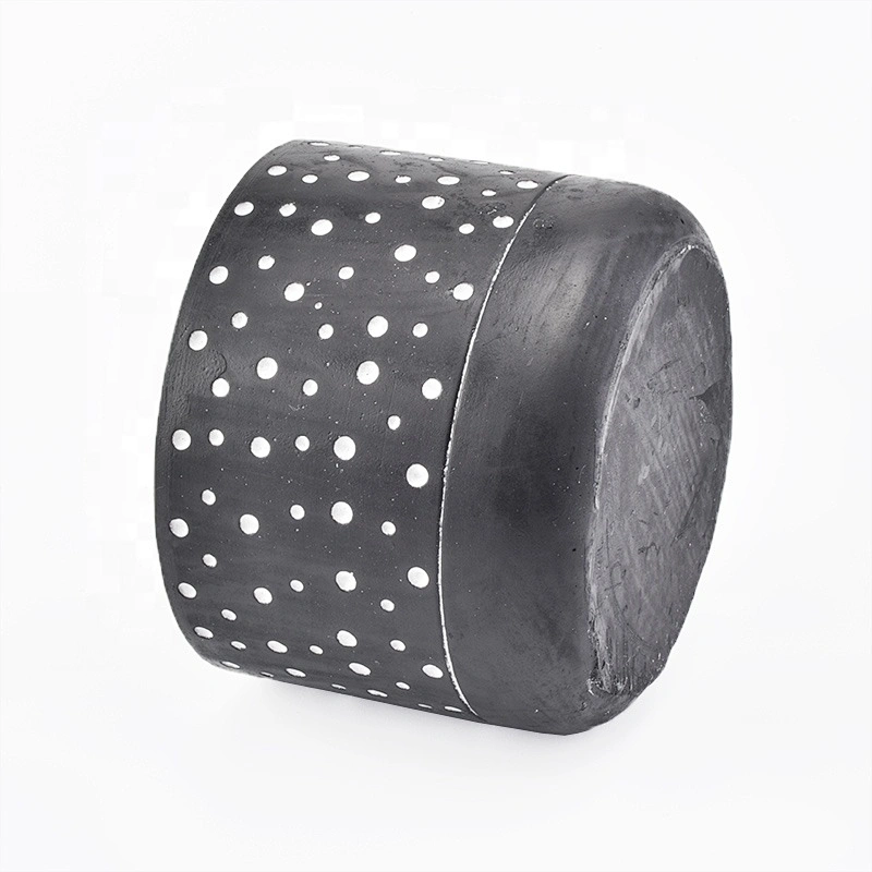 Supply round concrete candle holders spot pattern home decoration