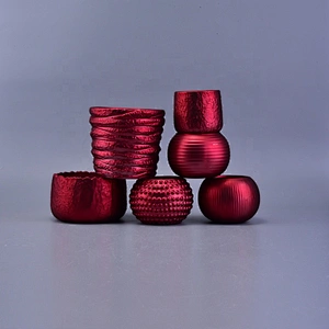 880ml Thick Solid Colored Ceramic Candle Holder for Home Decoration