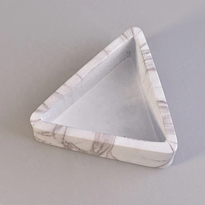 Triangle concrete candle containers scented candle jar wholesales