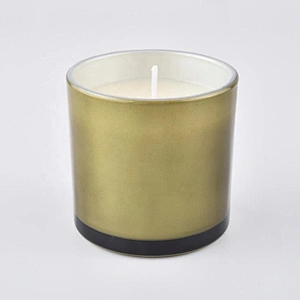 Wedding luxury custom iridescent crystal empty Glass candle holder