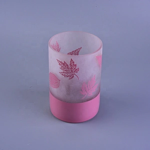 Wedding table pink luxury glass candle holder 6oz