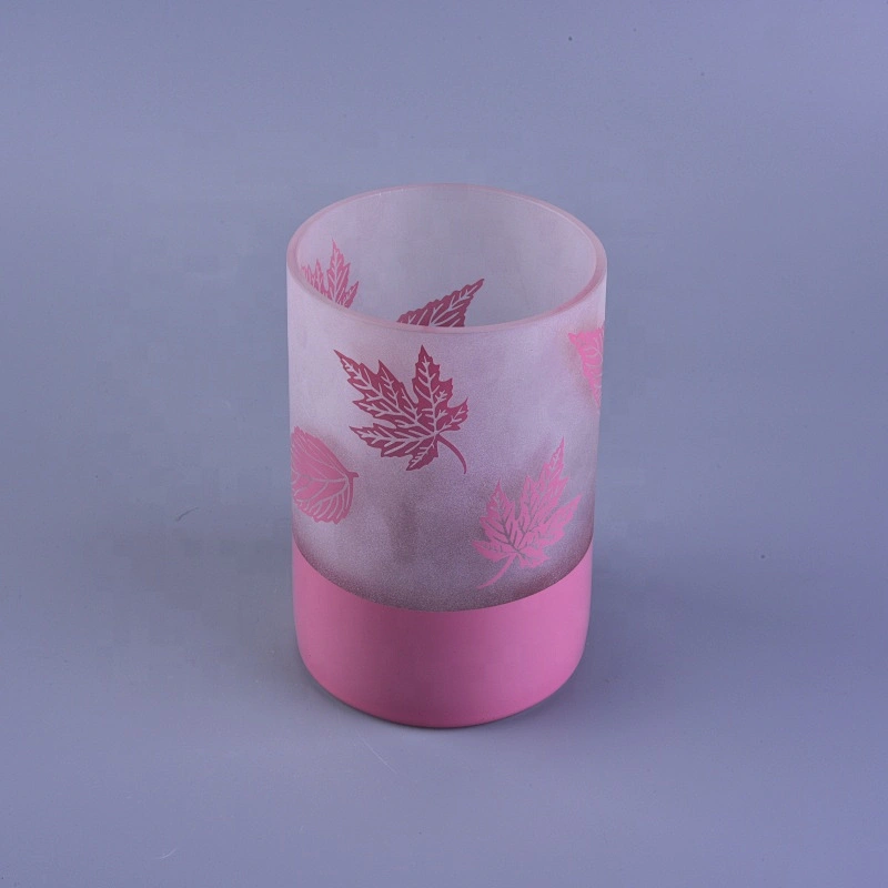 Wedding table pink luxury glass candle holder 6oz