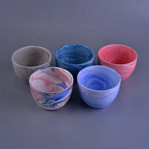 300ml Round pink custom ceramic tealight candle tumbler jars
