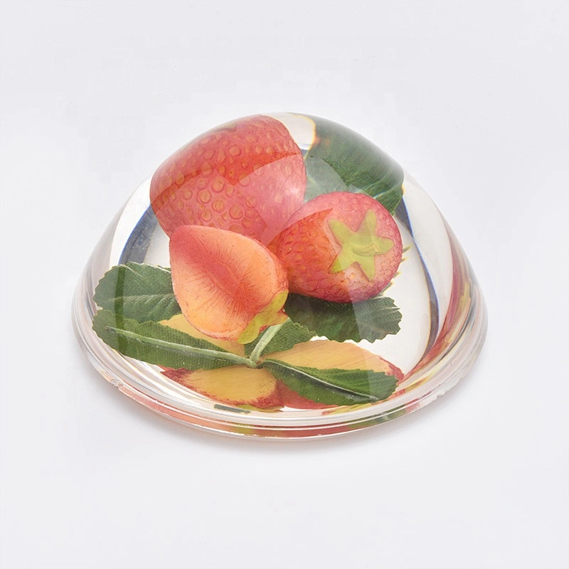 Manufacturer Custom crystal glass lid for candle holder