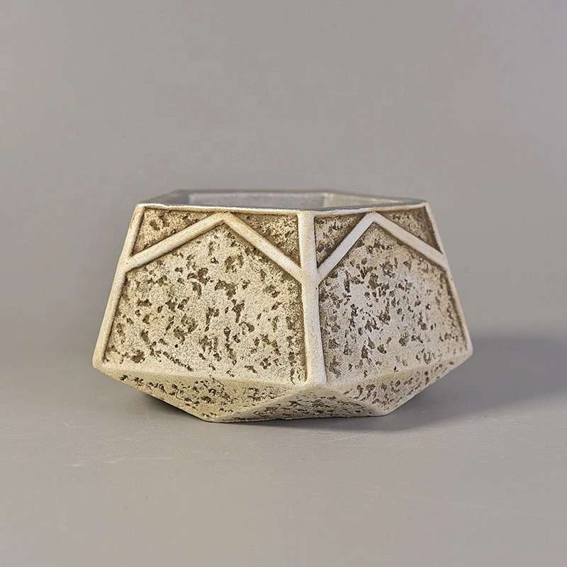 Sunny china concrete candle container home decor