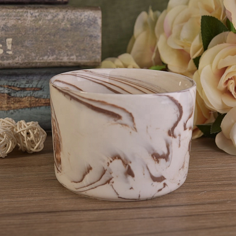 500ml Tall antique ceramic candle holders for home decor