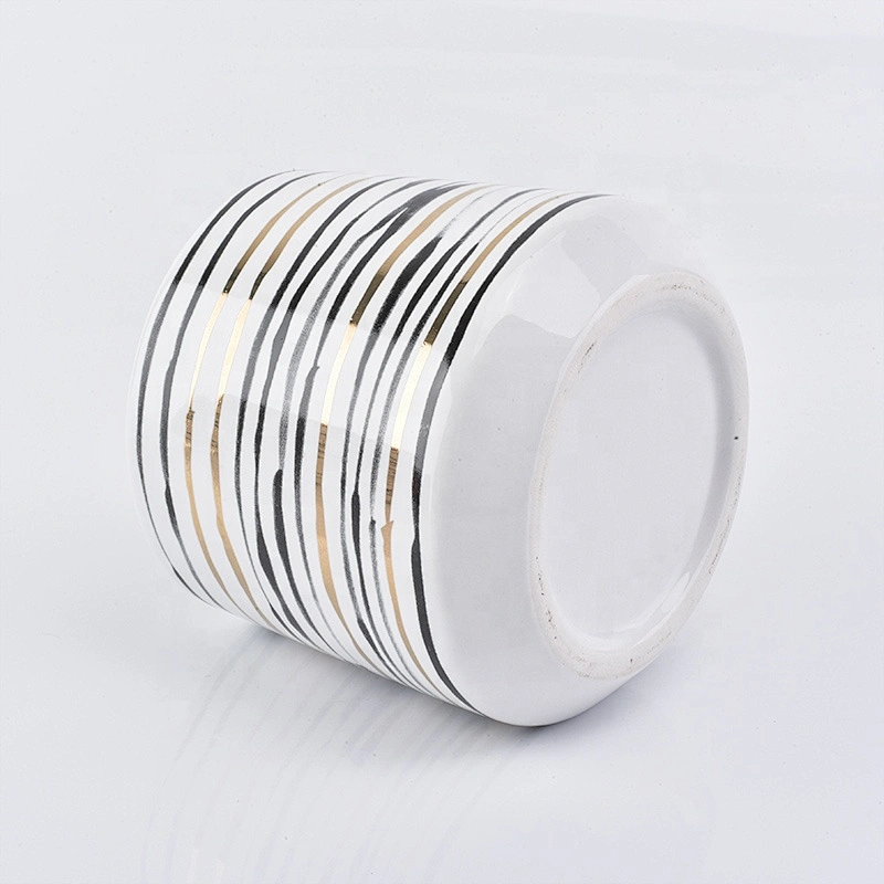 500ml Cylinder ceramic candle container handmade candle holder home decor