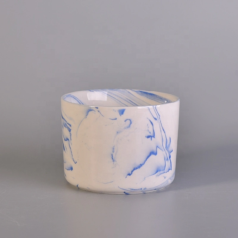 Vintage votive ceramic candle jars for home decor