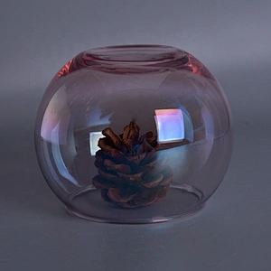 Transparent Glass Candle containers candle Holder home Decor wholesales