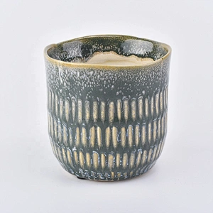 400ml Custom ceramic candle jar scented candle tumbler home decoration